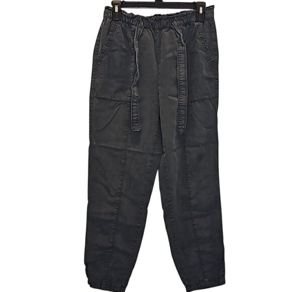 Aerie American Eagle Elastic Tie Waist Jogger Pants Size Small Women's Gray